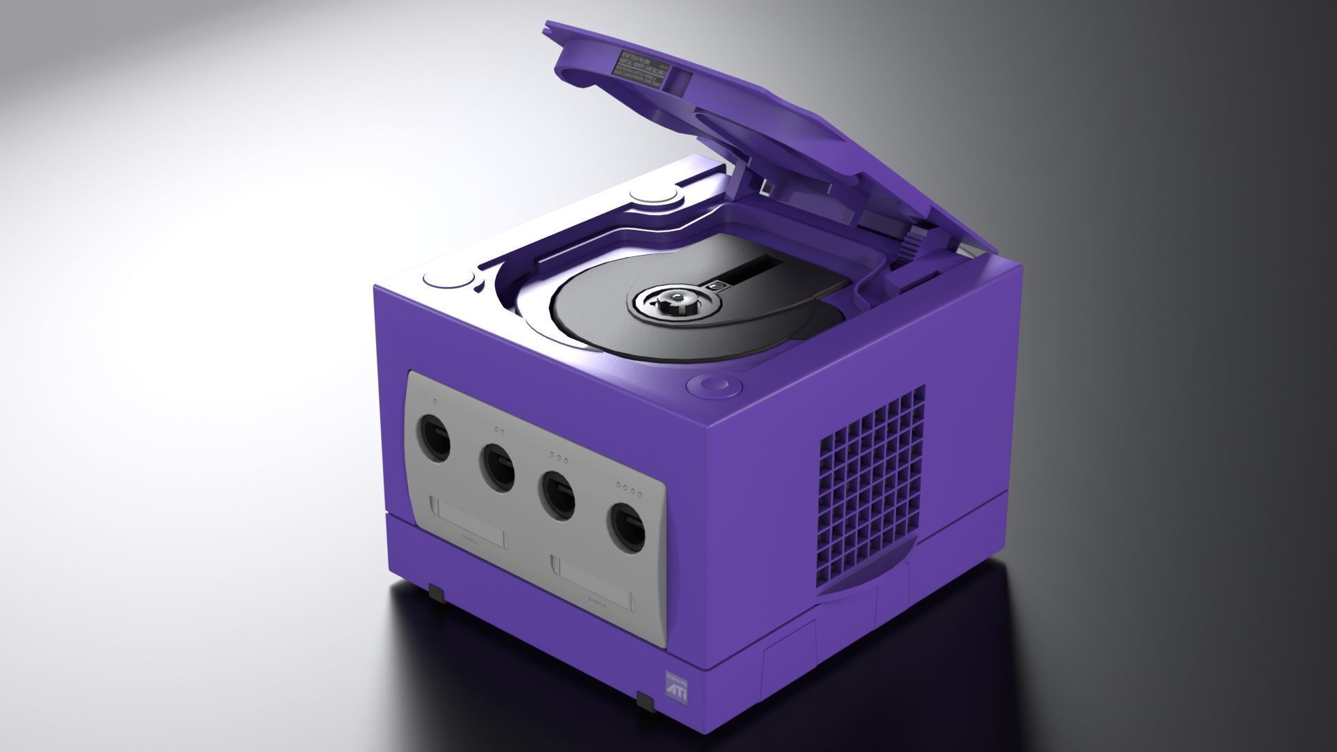 Nintendo Gamecube Low-poly 3D model_8