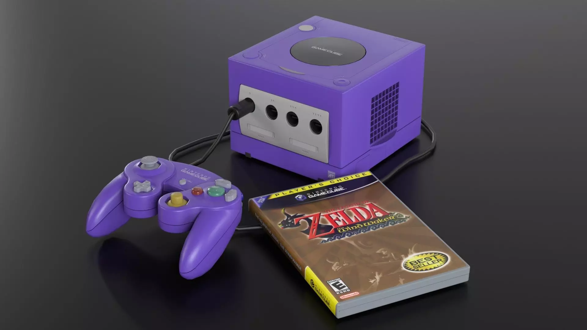 Nintendo Gamecube Low-poly 3D model_0