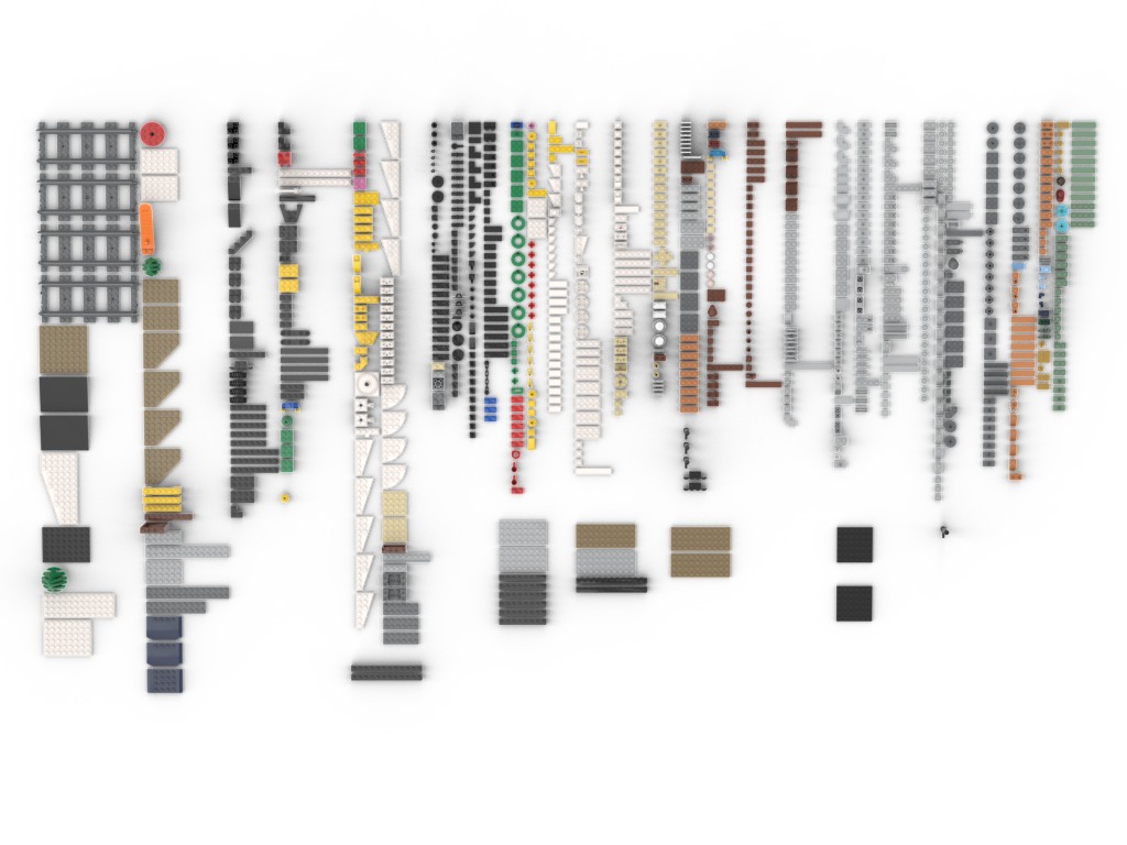 PixelBricks3D - Lego Winter Village Station  3D print model_1