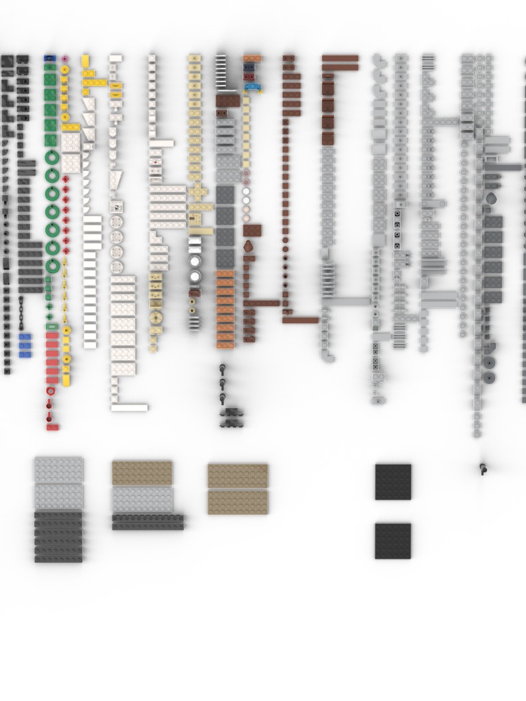 PixelBricks3D - Lego Winter Village Station  3D print model_3