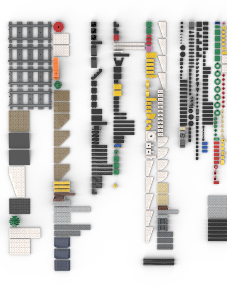 PixelBricks3D - Lego Winter Village Station  3D print model_2