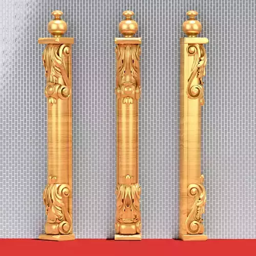 Classic Decorative Furniture Column 3D print model