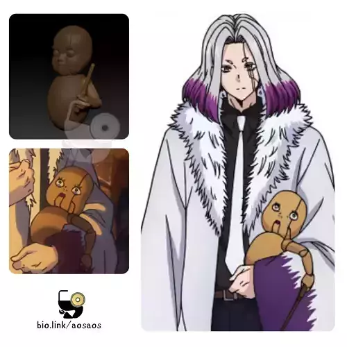 Mashle magic and muscles abel doll STL OBJ 3D print model