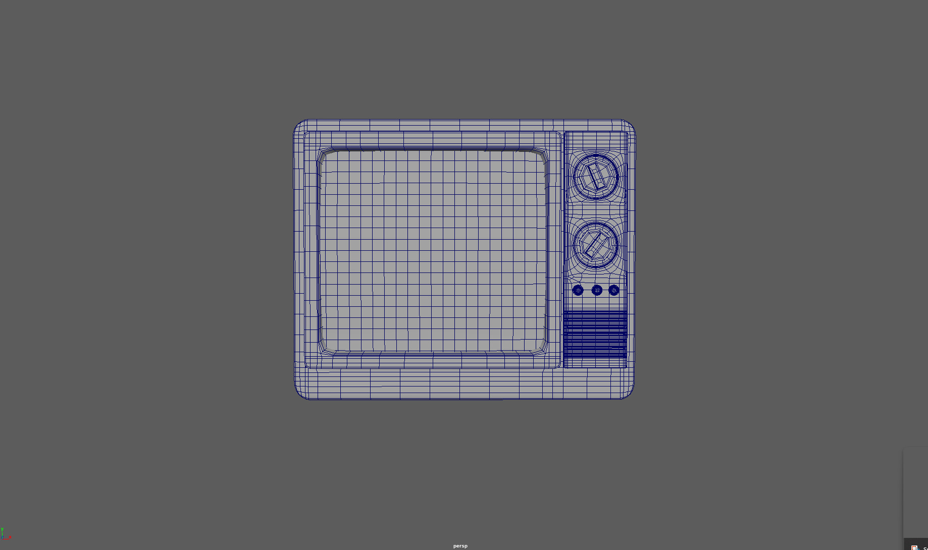 Vintage television Tv 3d model 3D model_6