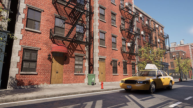 Newyork Street 3D model 4
