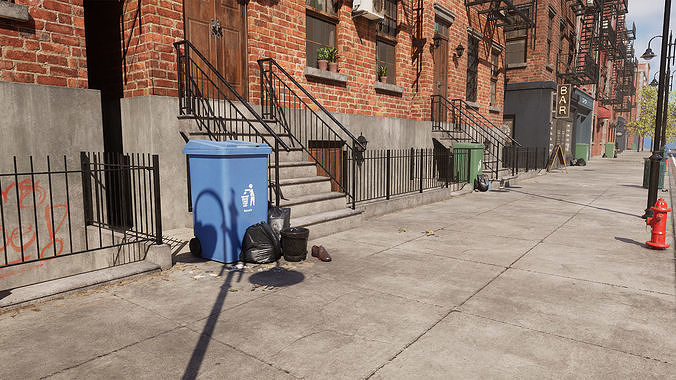 Newyork Street 3D model 7