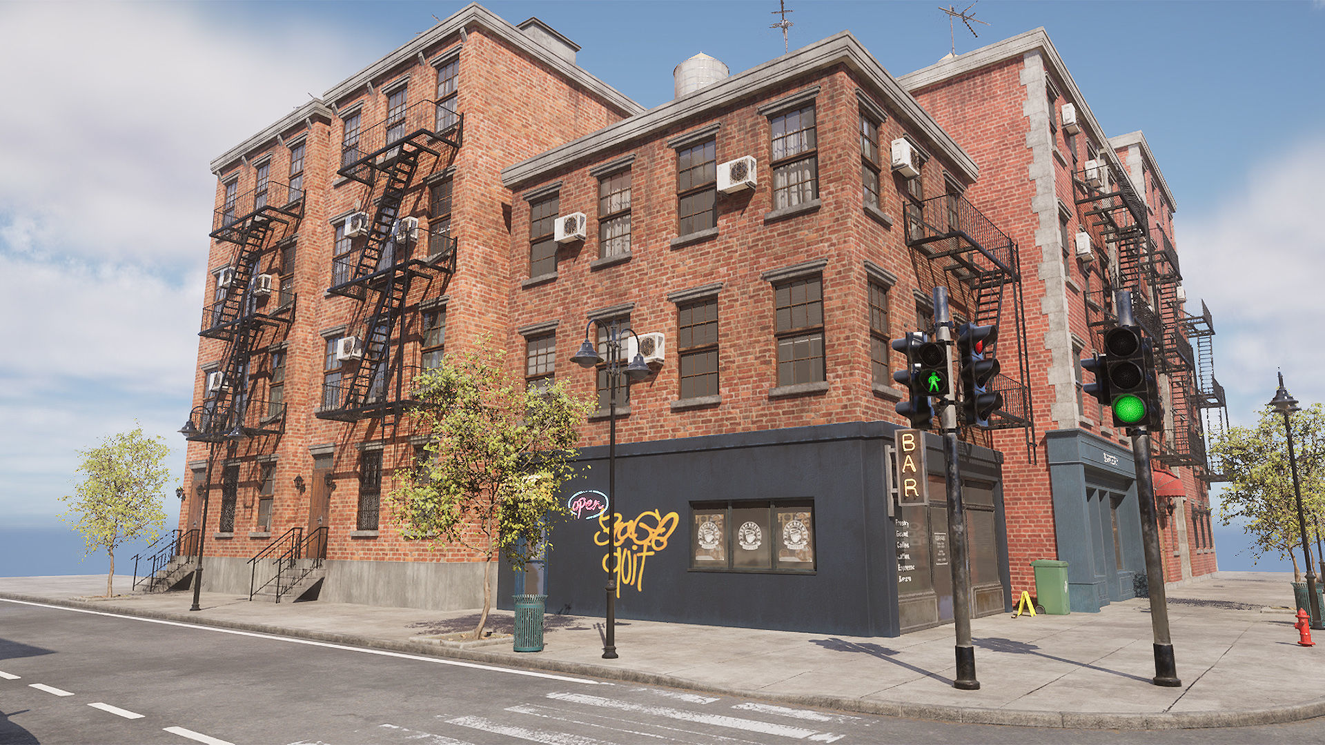 Newyork Street 3D model_18