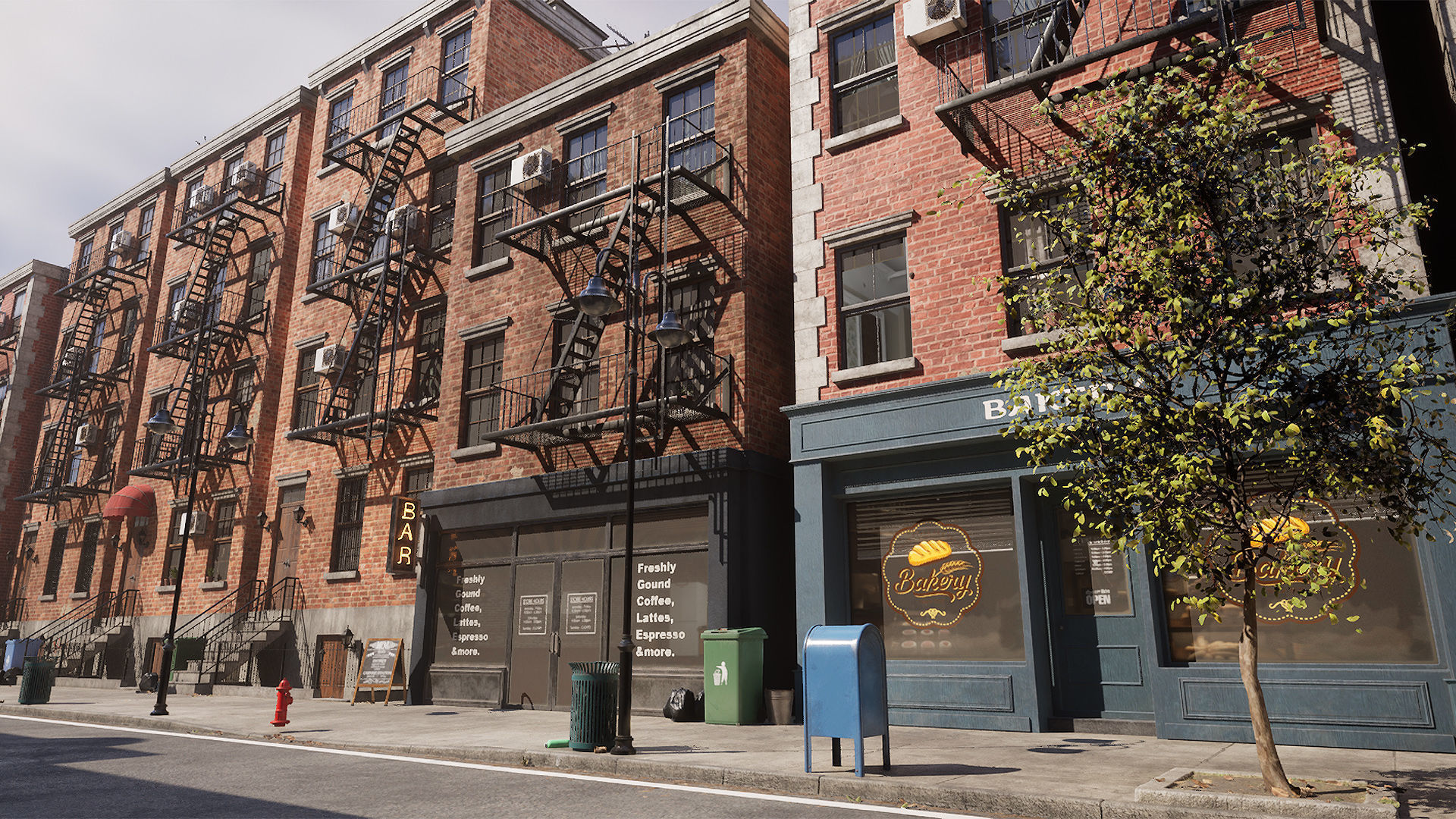 Newyork Street 3D model_1