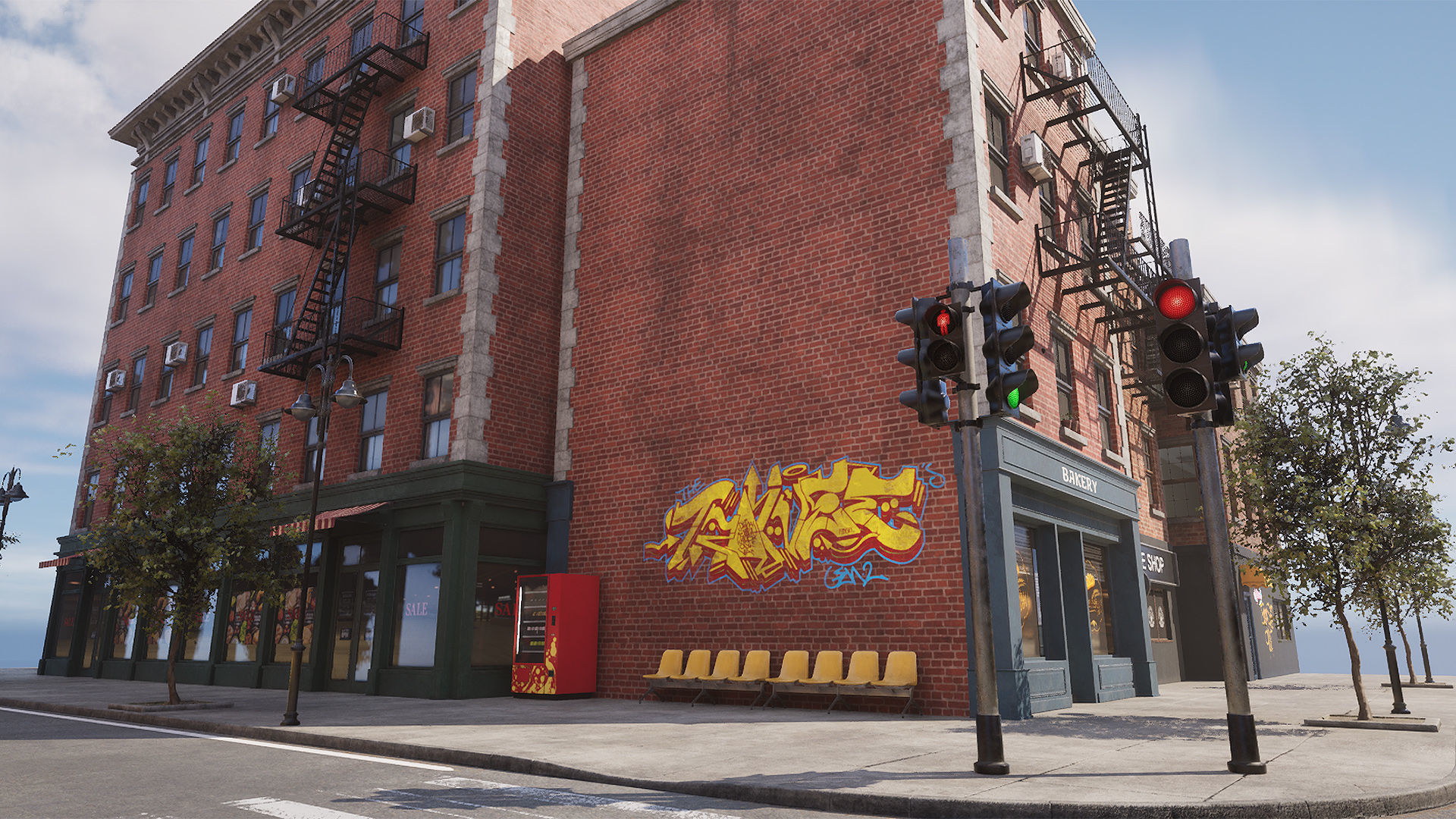 Newyork Street 3D model_17