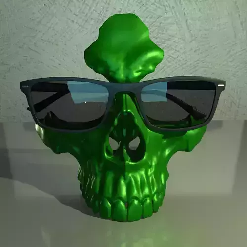 Skull Glasses Stand Holder 3D print model