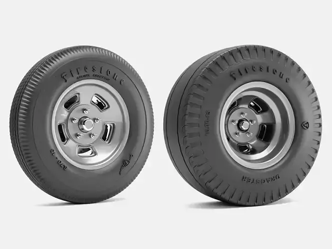 15x4 15x10 Halibrand Sprint Wheels Firestone Tires