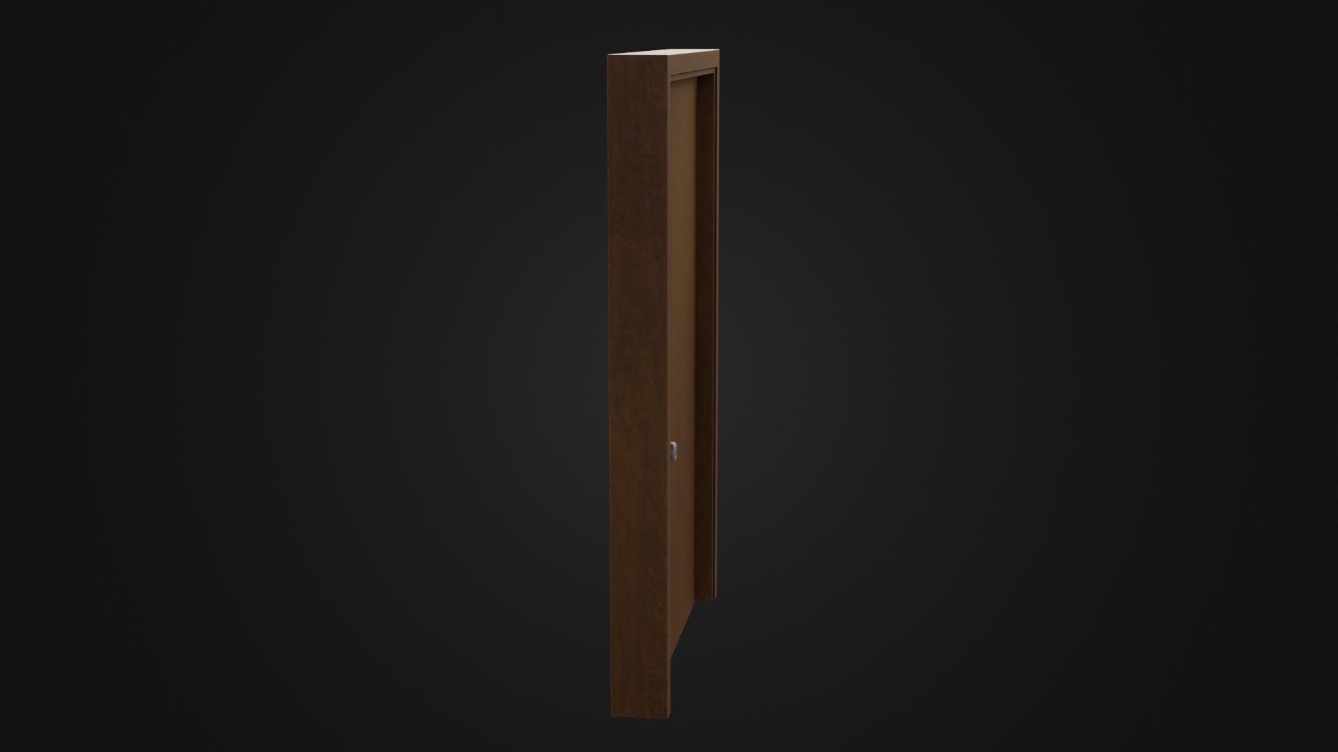 Old Dirty Wooden Door 05A Low-poly 3D model_35