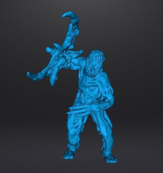 RE7 BLADE MOLDED MONSTER MINIATURE MODEL HORROR FANTASY RPG DND 3D print model_9