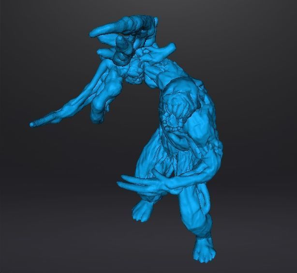 RE7 BLADE MOLDED MONSTER MINIATURE MODEL HORROR FANTASY RPG DND 3D print model_11