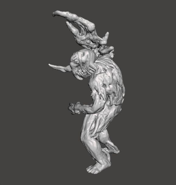 RE7 BLADE MOLDED MONSTER MINIATURE MODEL HORROR FANTASY RPG DND 3D print model_3