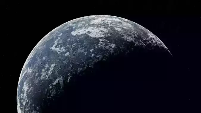 Realistic Earth-Like Planet 3D Model with Atmospheric Detail 3D model