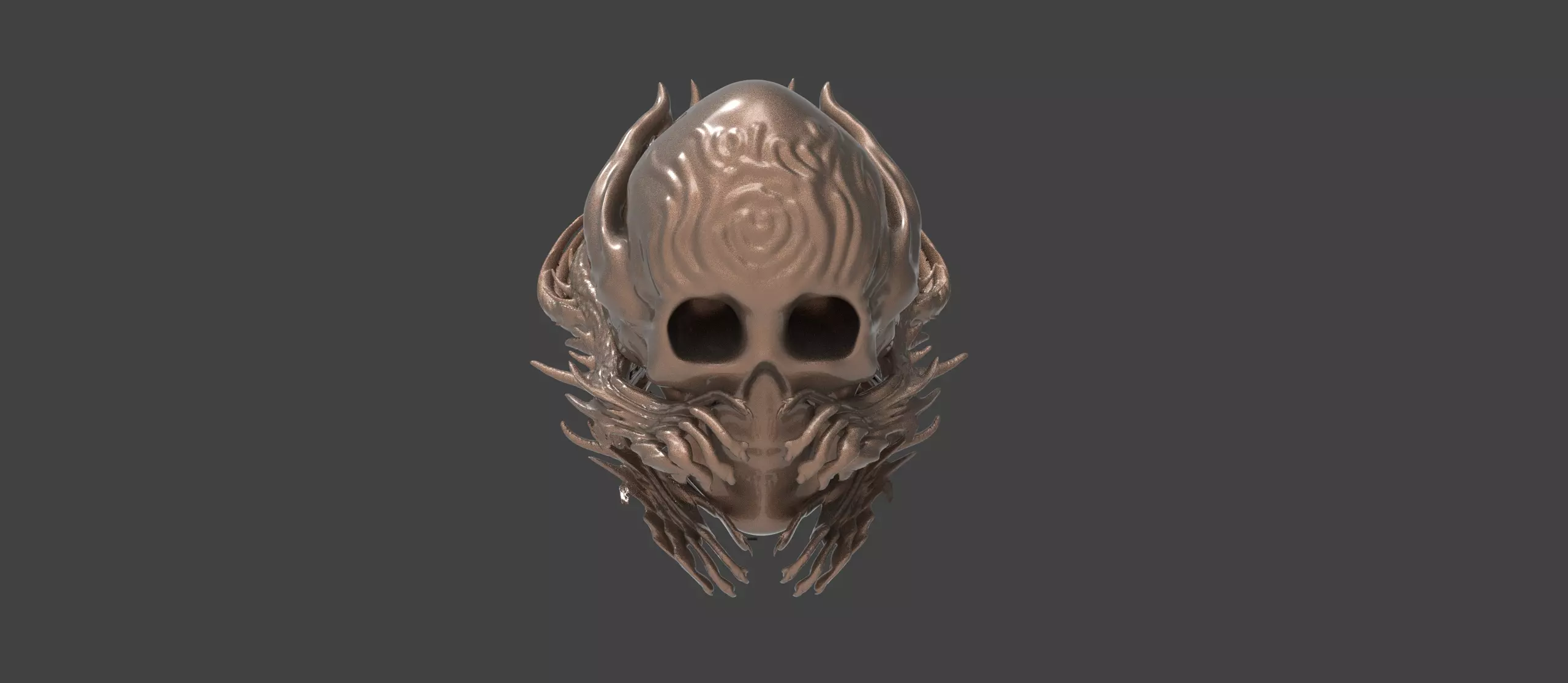 Vampire scull 1 3D model_0