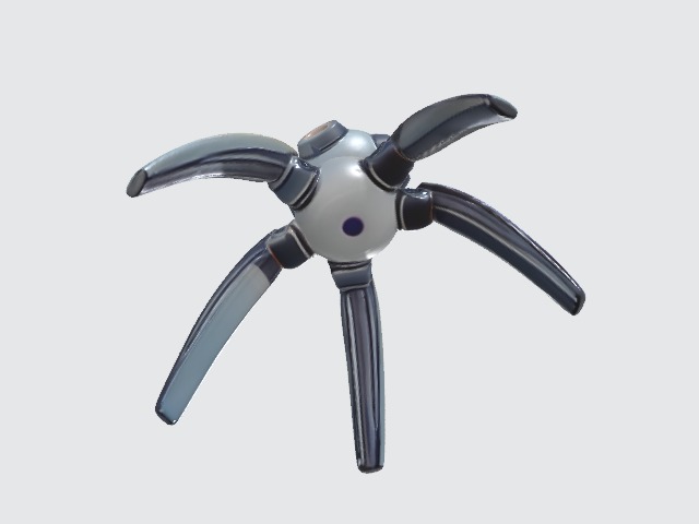 Spider camera robot 3D model_2