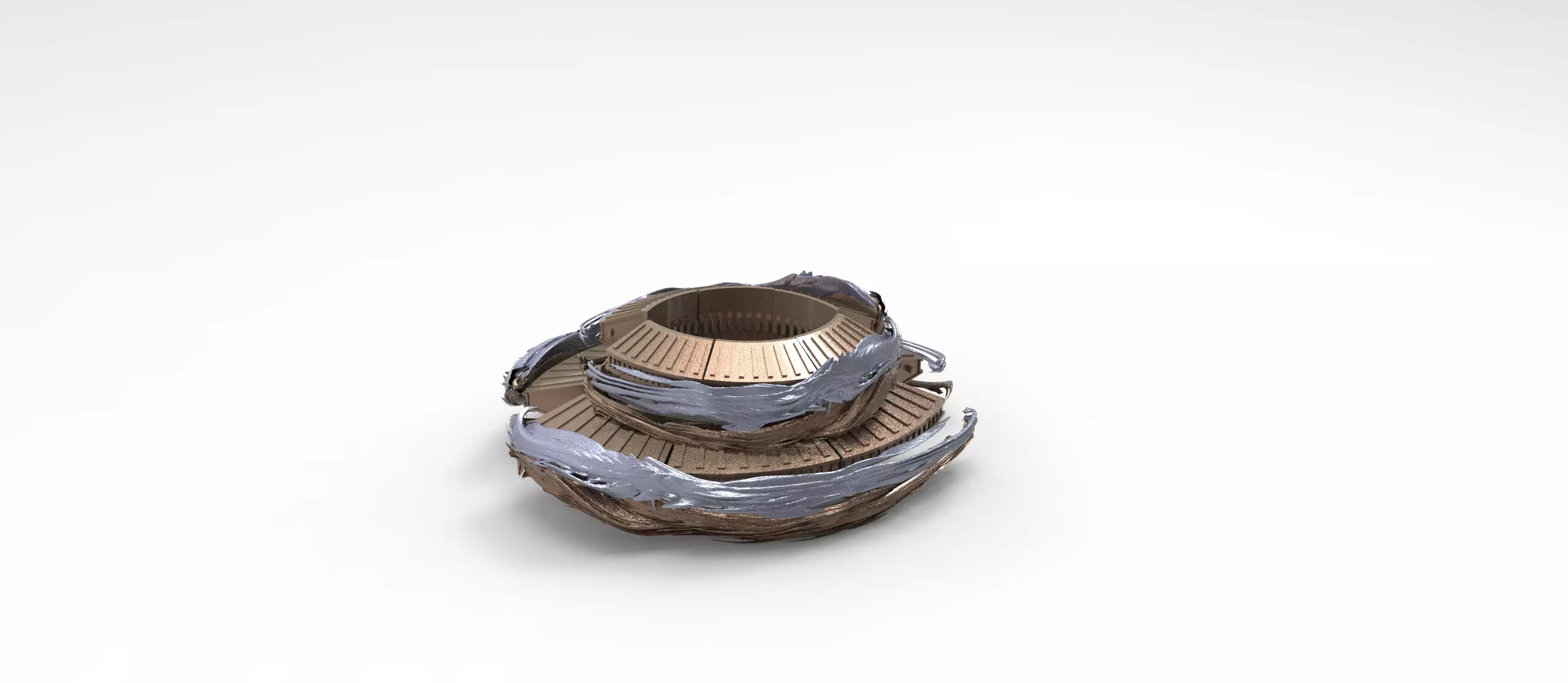 Angel Christmas Wreath base  3D model_0