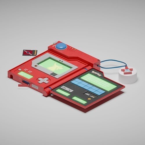 Pokedex Low-poly 3D model