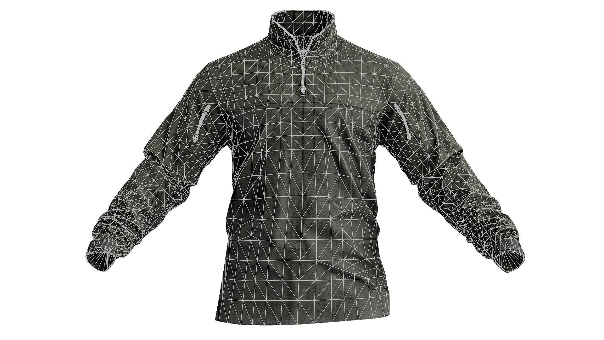  Arcteryx LEAF Sphinx Halfshell Combat Shirt Low-poly 3D model_6