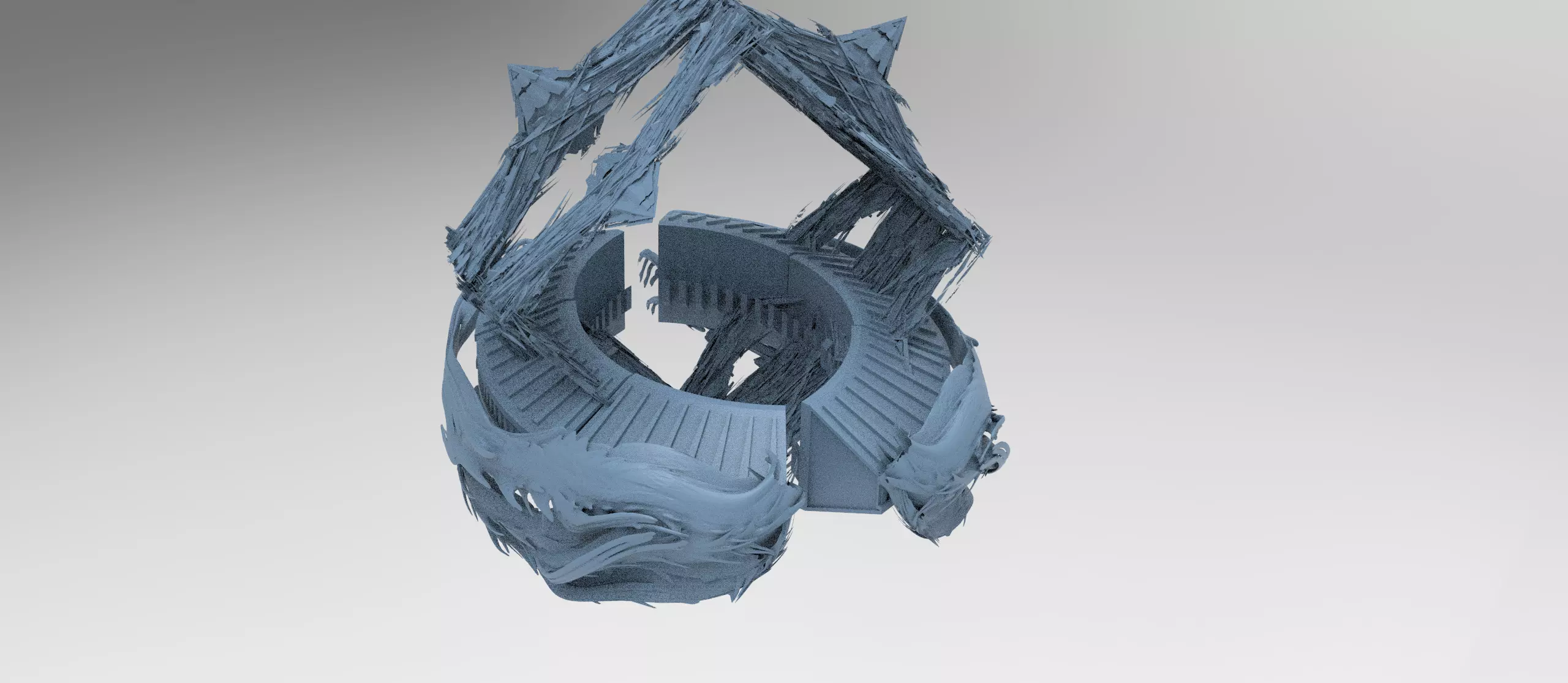 Deep Sea squid tower 6 3D model_0