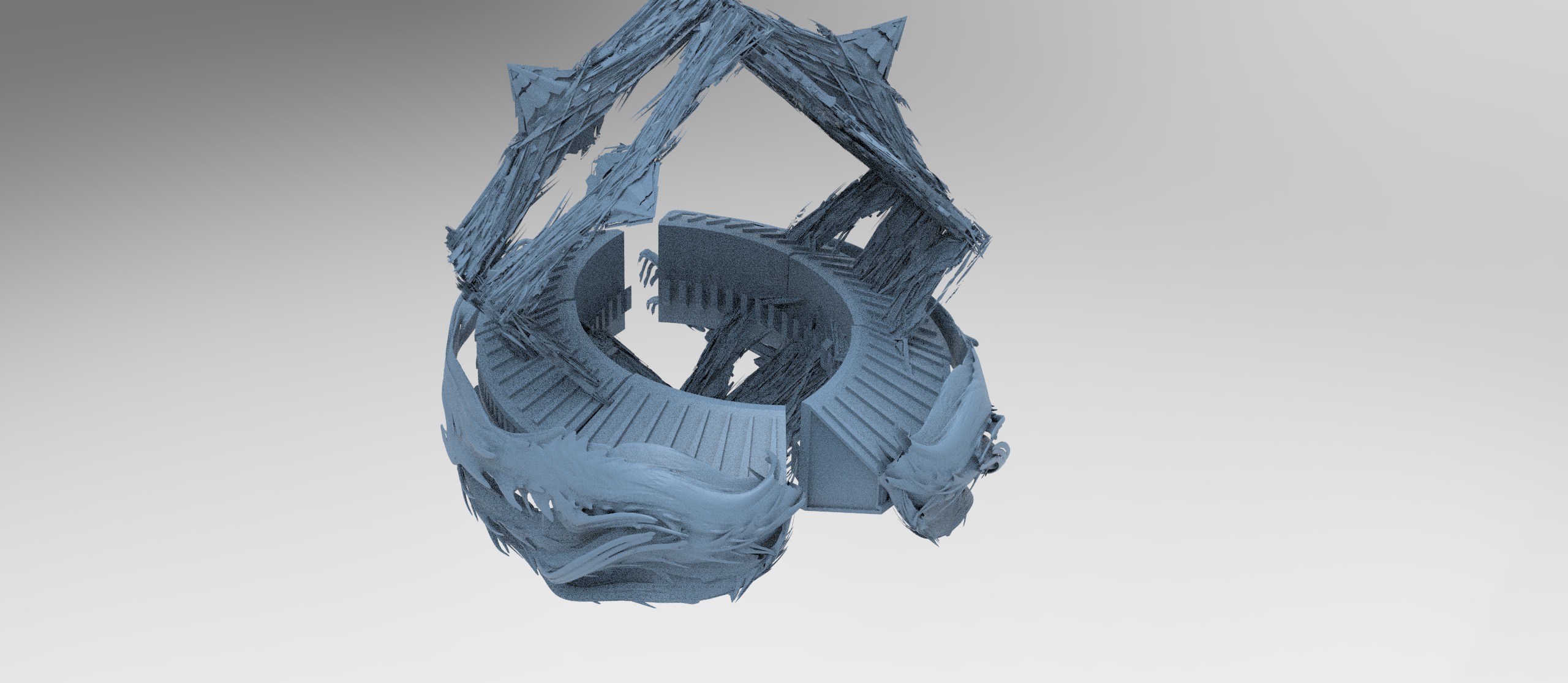 Deep Sea squid tower 6 3D model_1