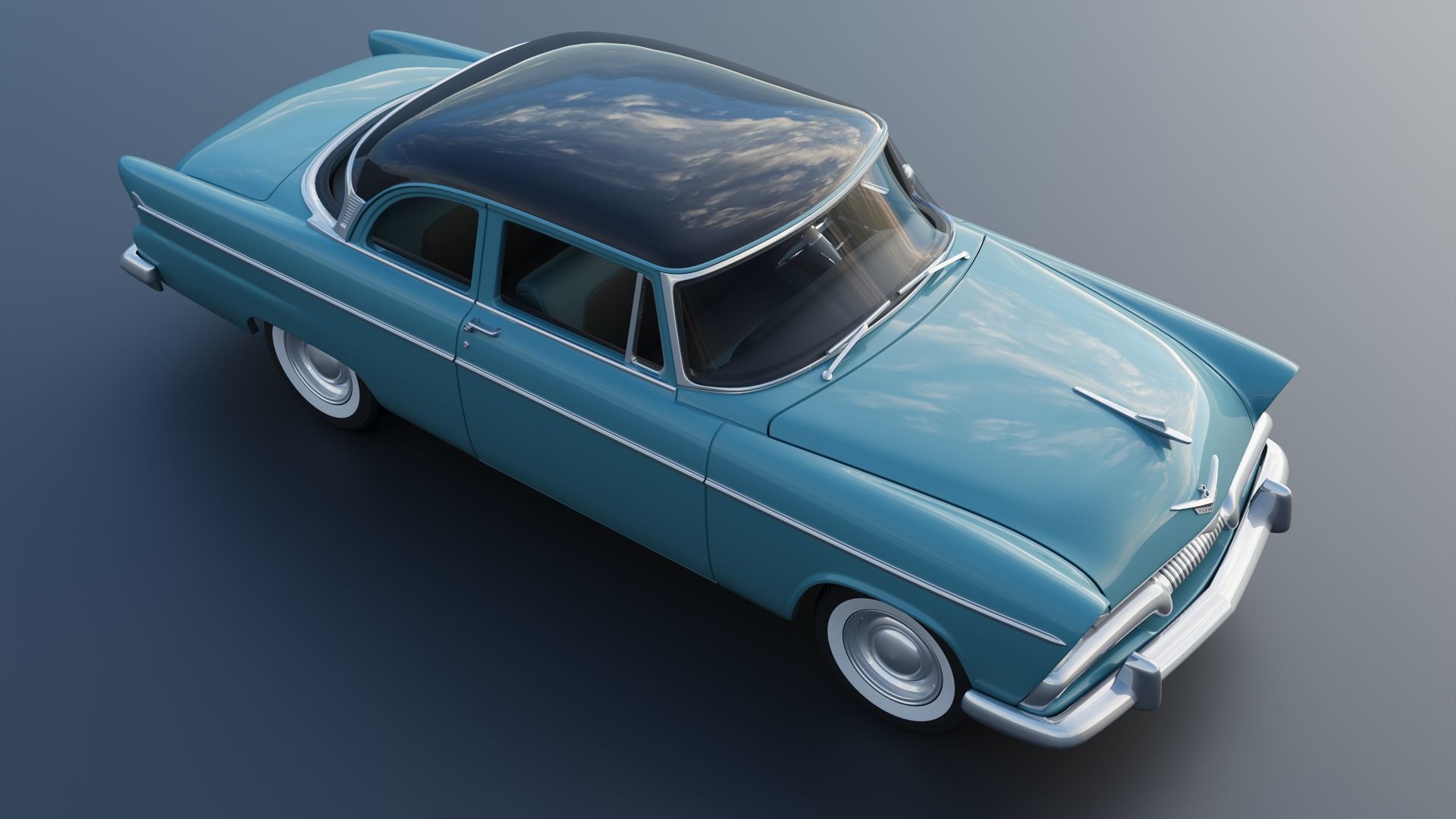 Plymouth Belvedere 1955 3D print model_11