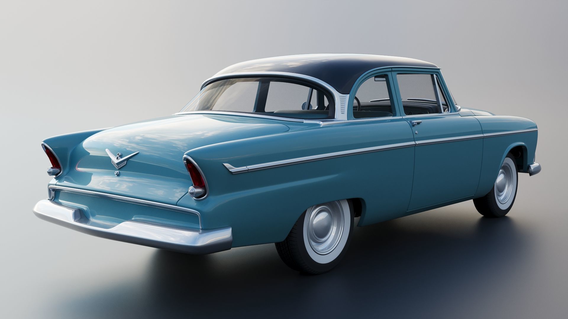 Plymouth Belvedere 1955 3D print model_6