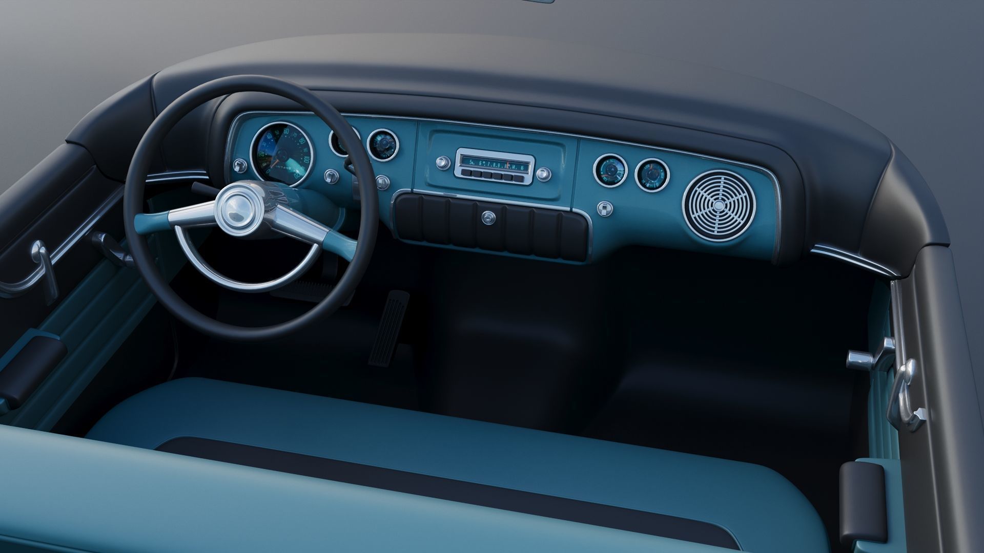 Plymouth Belvedere 1955 3D print model_26