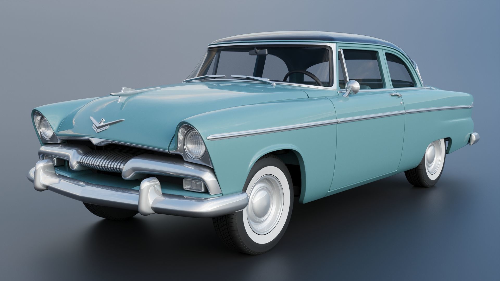 Plymouth Belvedere 1955 3D print model_2