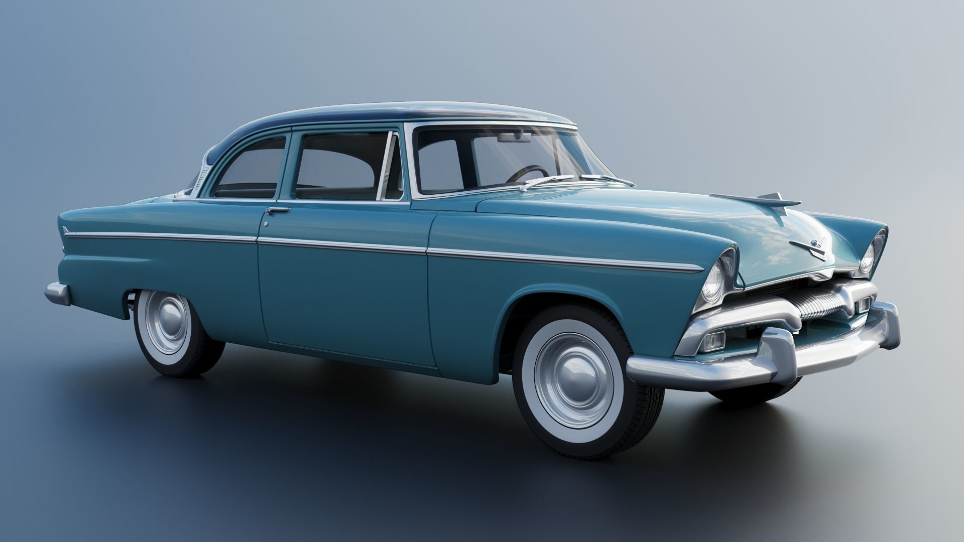 Plymouth Belvedere 1955 3D print model_9