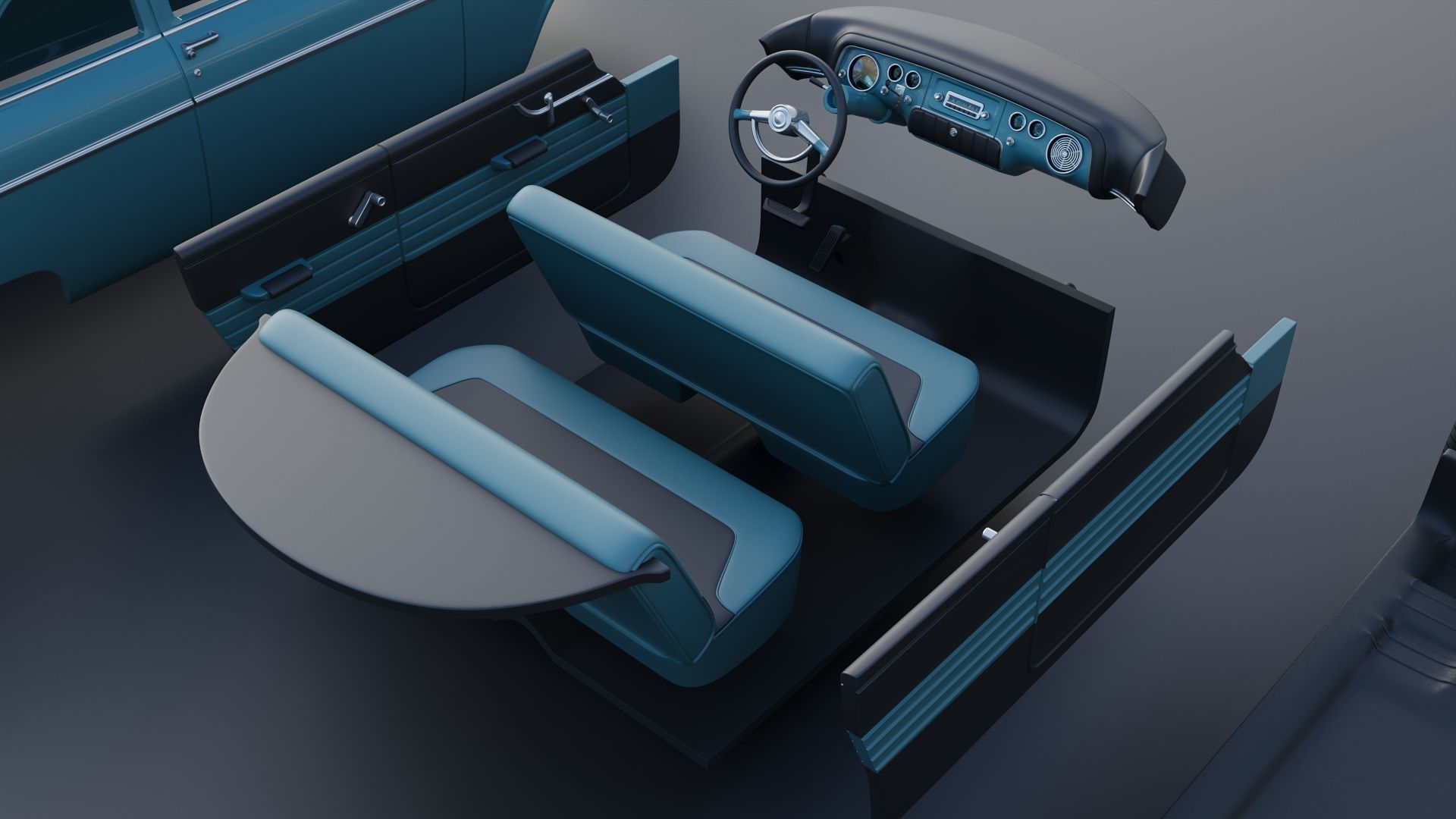 Plymouth Belvedere 1955 3D print model_28