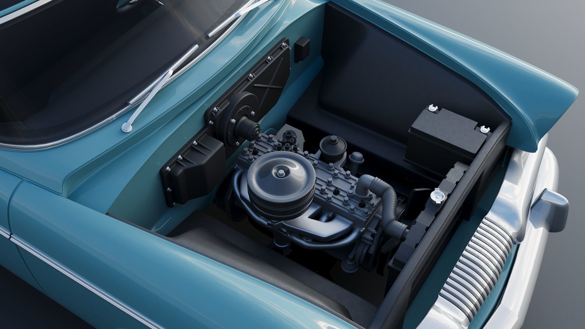 Plymouth Belvedere 1955 3D print model_16