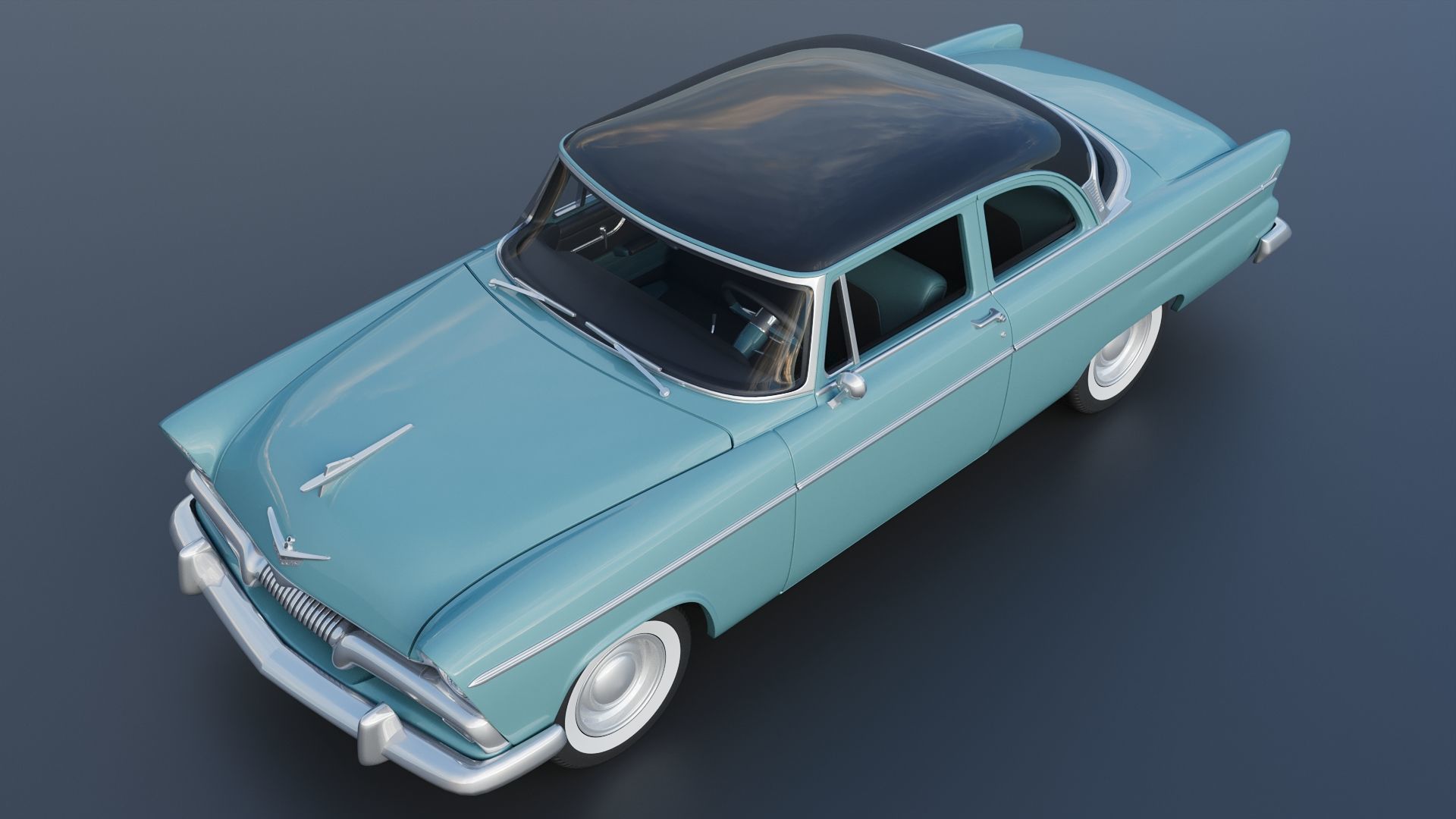 Plymouth Belvedere 1955 3D print model_12