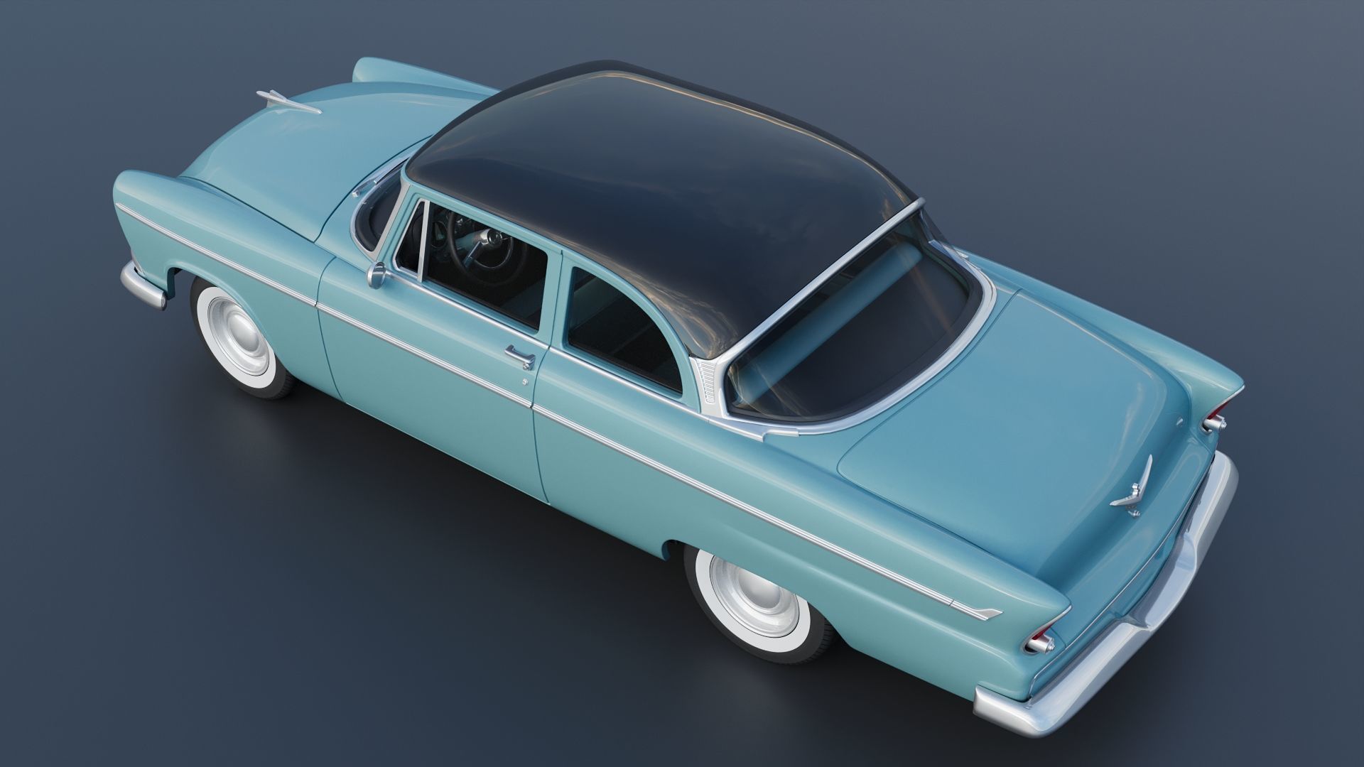 Plymouth Belvedere 1955 3D print model_5