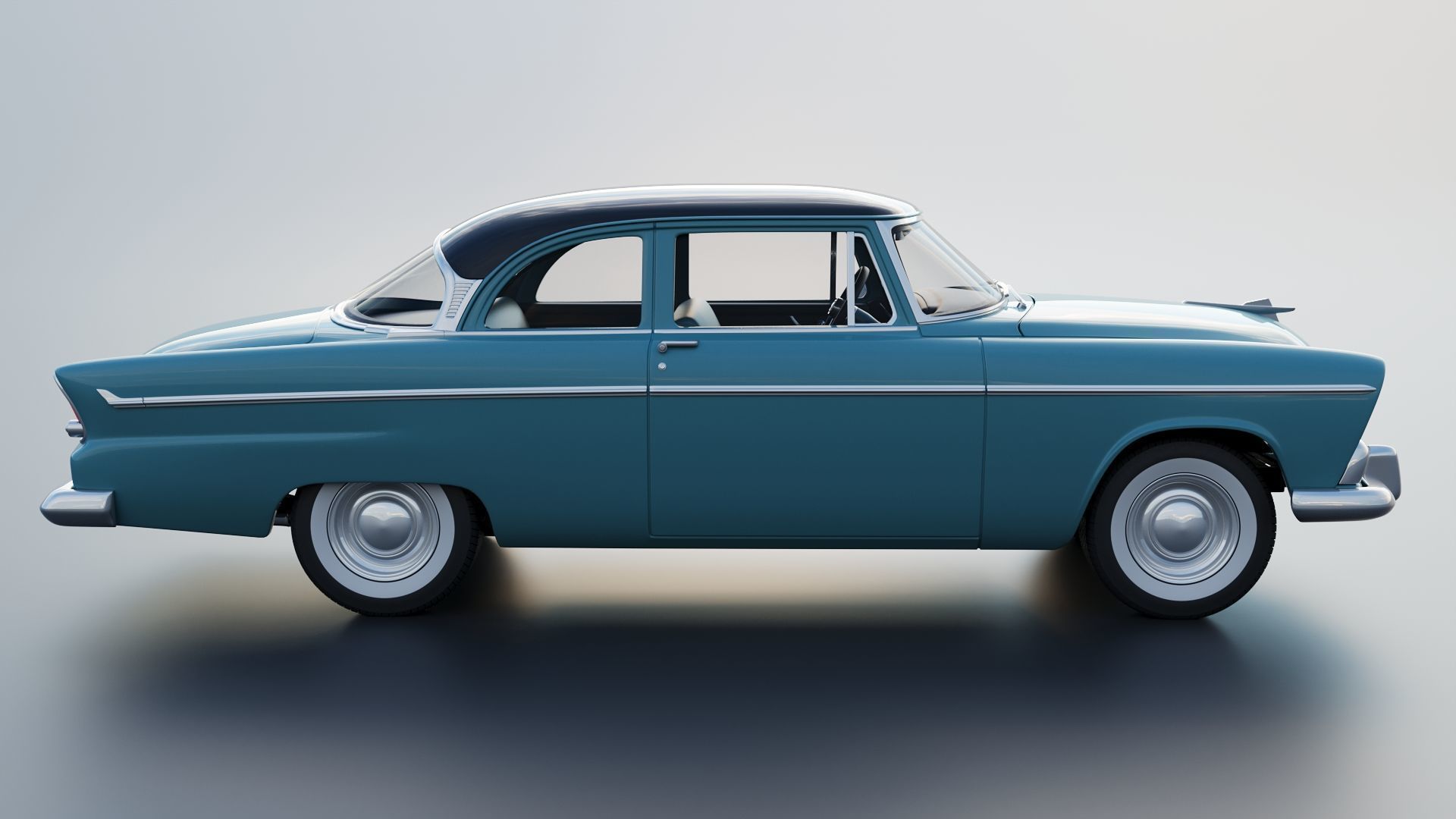 Plymouth Belvedere 1955 3D print model_8