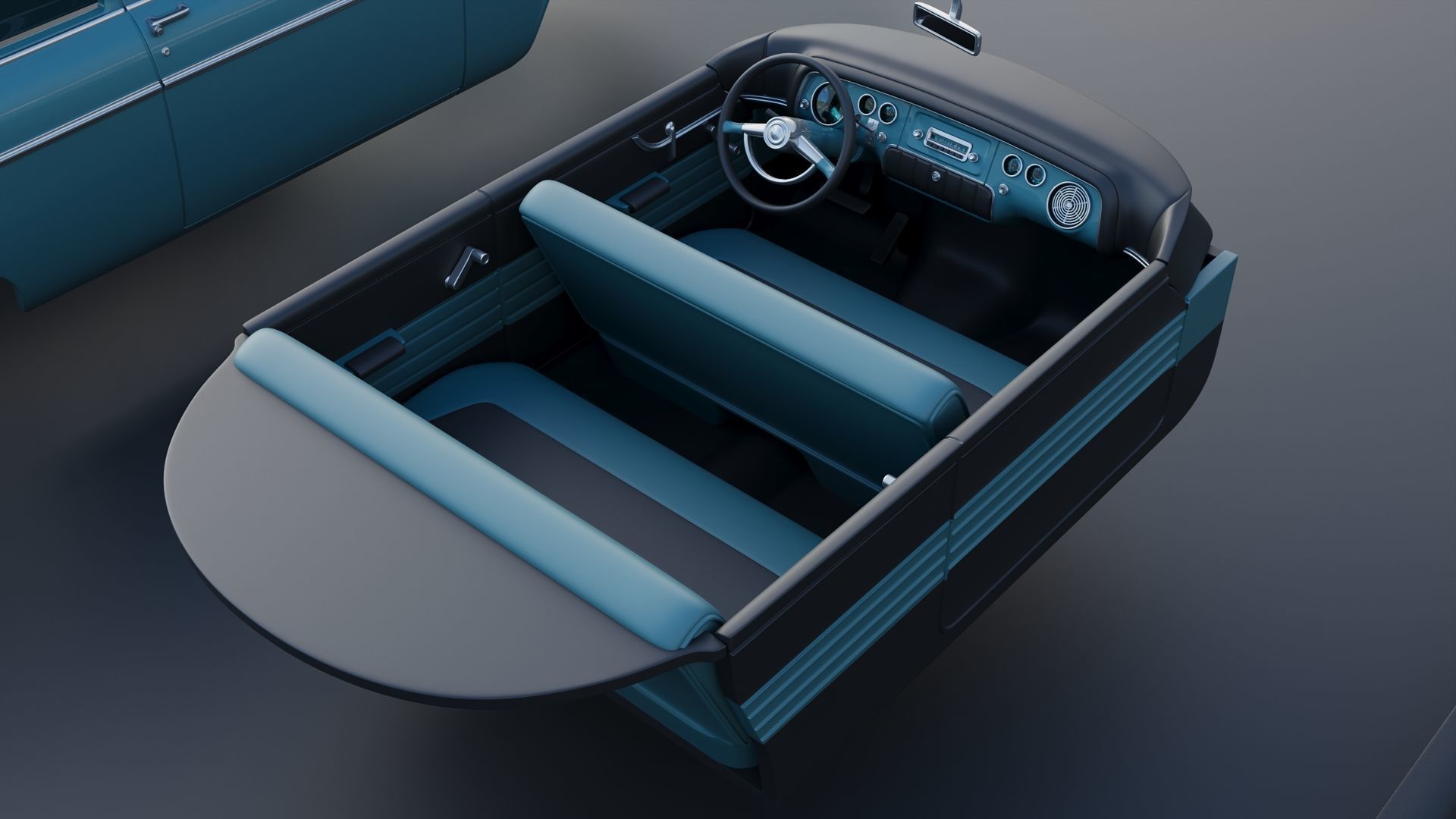 Plymouth Belvedere 1955 3D print model_25