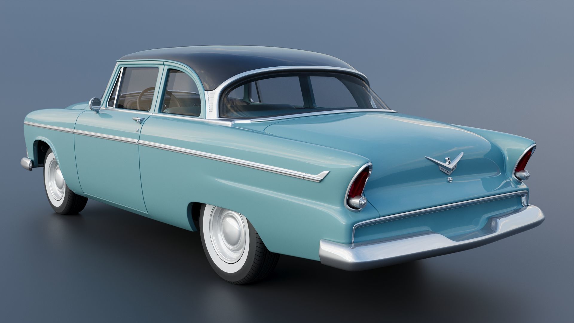 Plymouth Belvedere 1955 3D print model_4