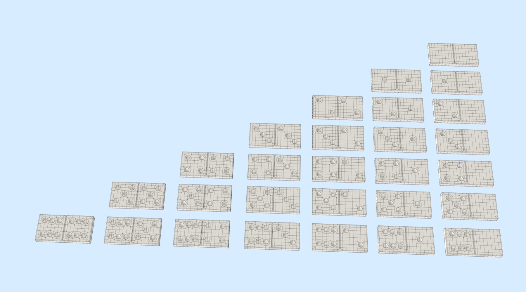 Domino Tiles 3D model_5