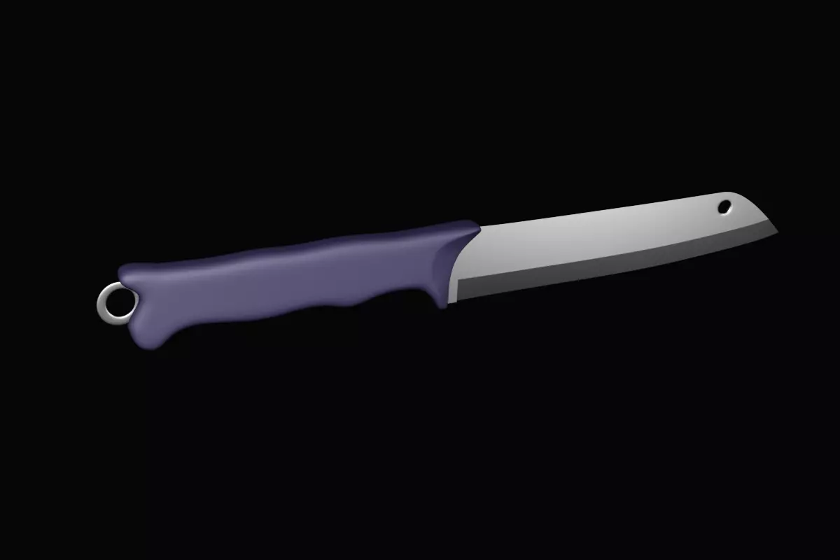 Knife Free low-poly 3D model
