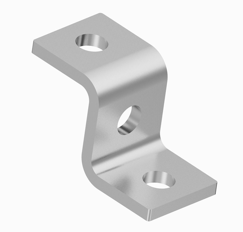 Connector Bracket Z Shape 3D print model_1