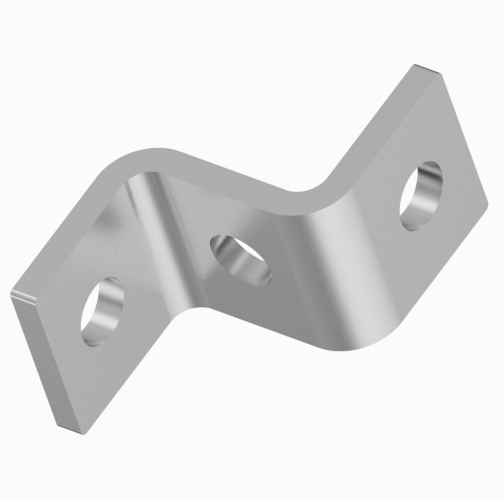Connector Bracket Z Shape 3D print model_2