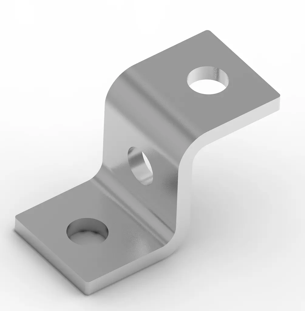 Connector Bracket Z Shape 3D print model_0