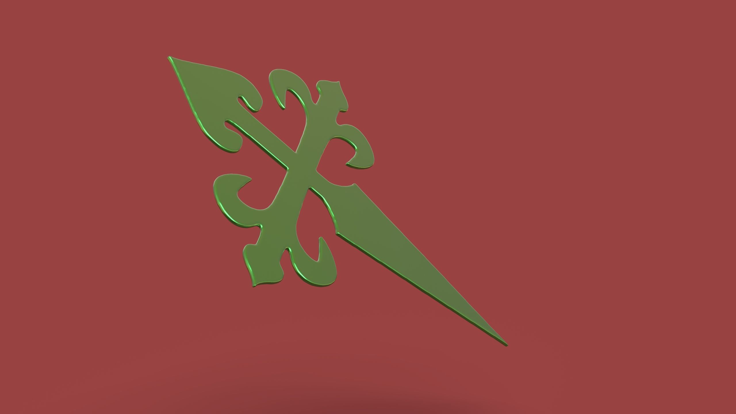 Cross of Saint James 3D print model_7