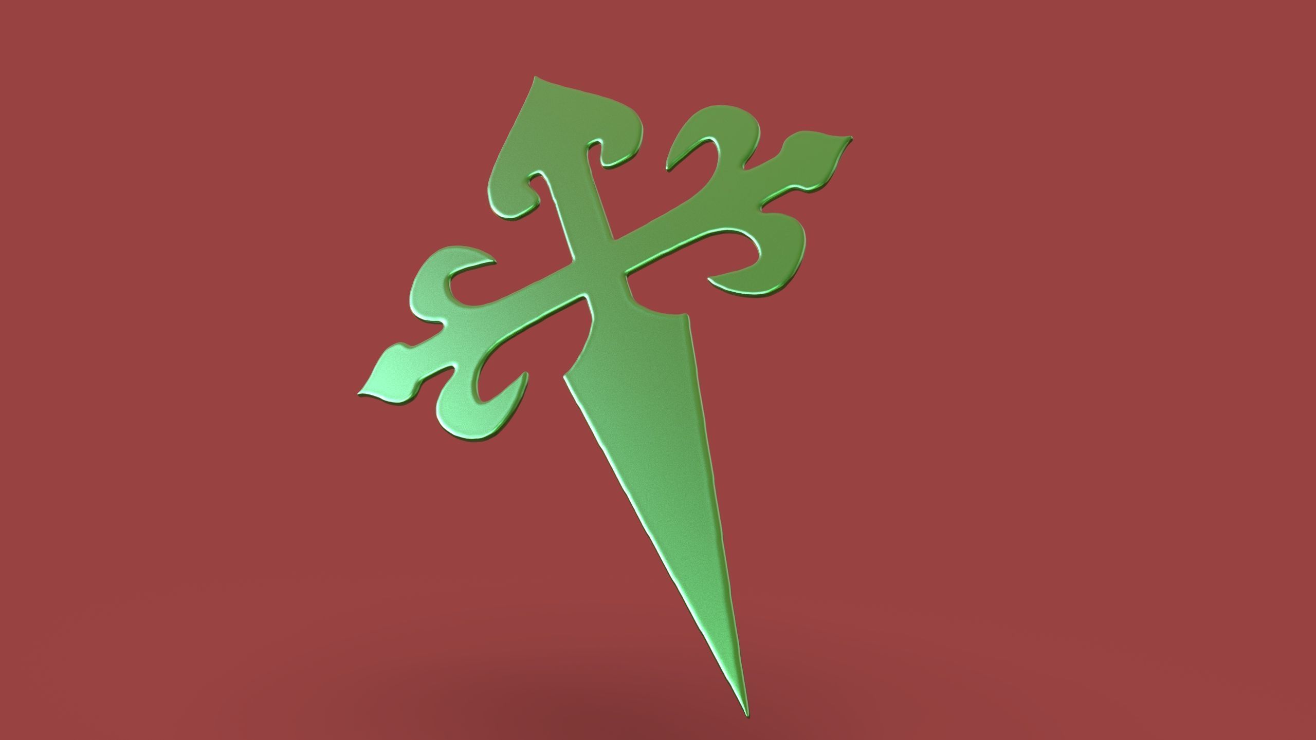Cross of Saint James 3D print model_1