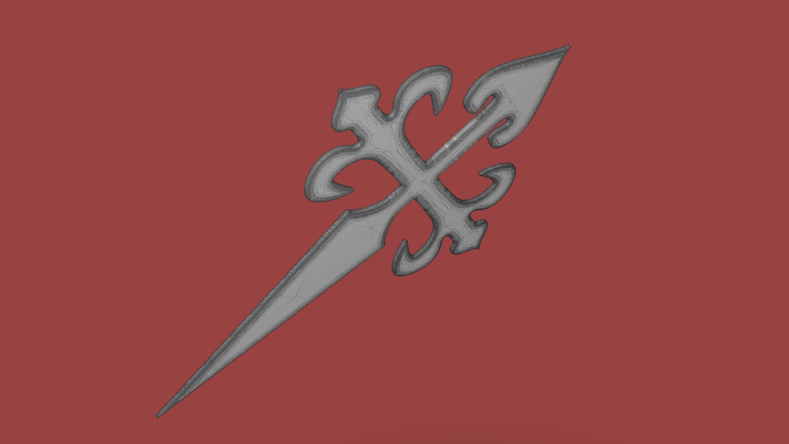 Cross of Saint James 3D print model_12