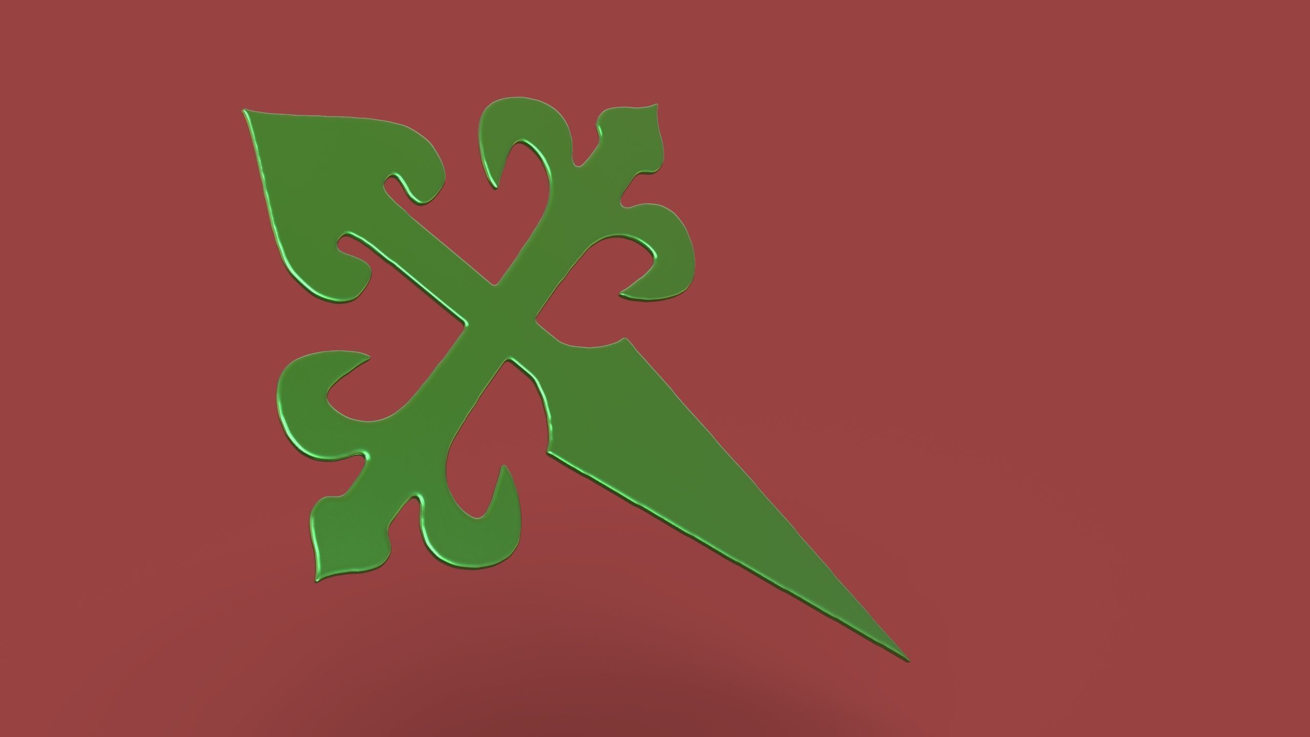 Cross of Saint James 3D print model_8