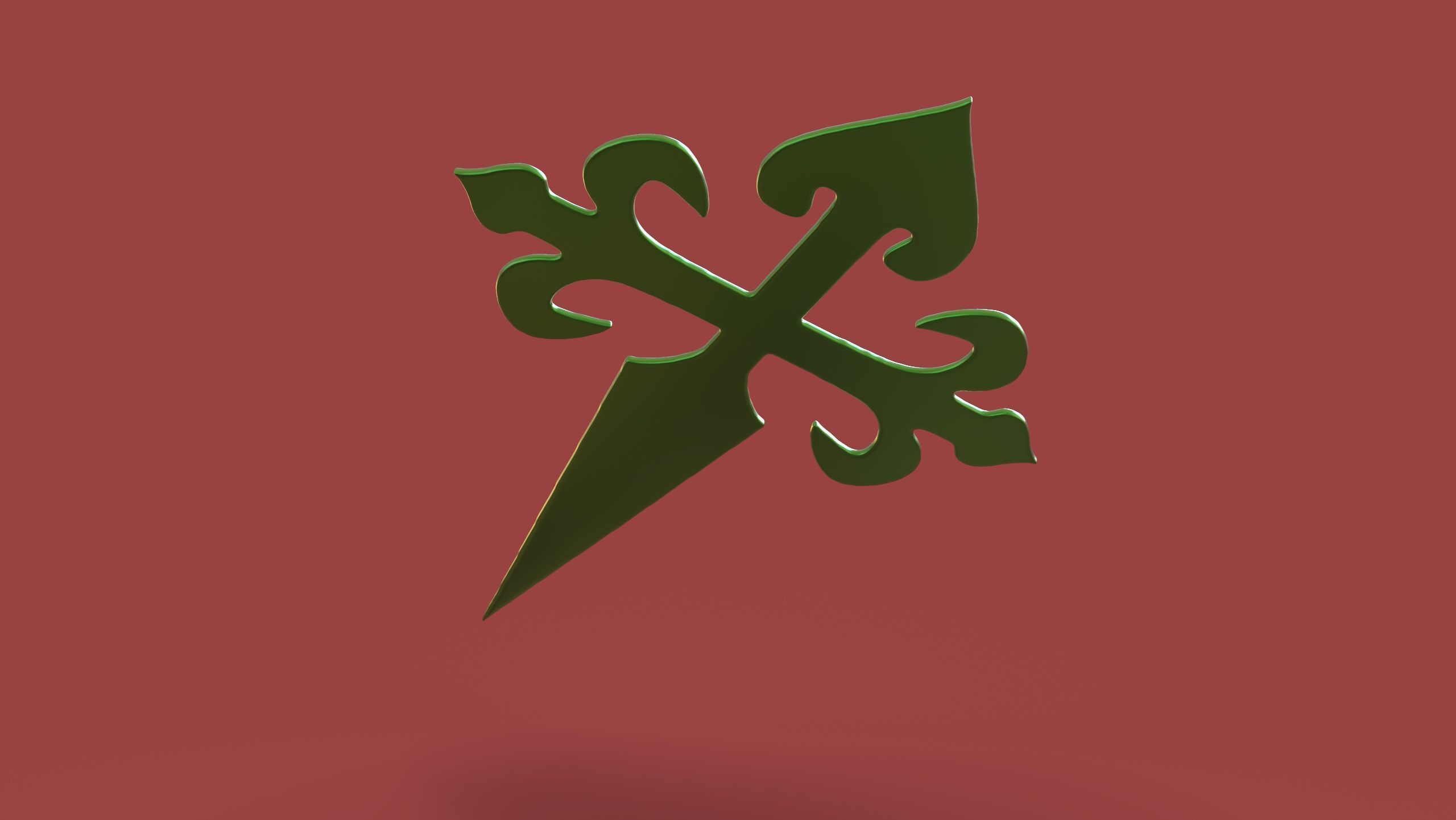 Cross of Saint James 3D print model_5