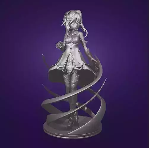 Lumine Genshin Impact Main Female Character- Walking Pose